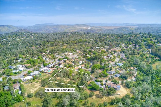 12 Linda Loma Dr, Oroville, CA 95966 - aerial view with a mountain view and a wooded view