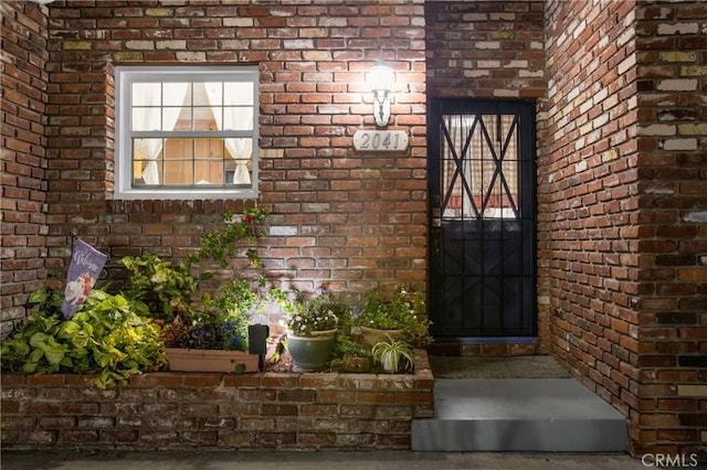 view of exterior entry