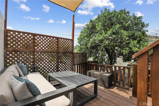 4338 Beagle St, Los Angeles, CA 90032 - wooden deck with outdoor dining area
