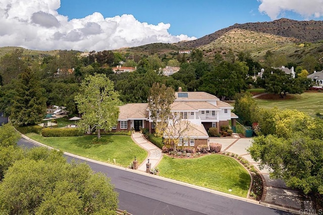 5135 Island Forest Pl, Westlake Village, CA 91362 - bird's eye view with a mountain view