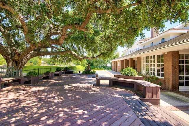 5135 Island Forest Pl, Westlake Village, CA 91362 - wooden deck featuring fence