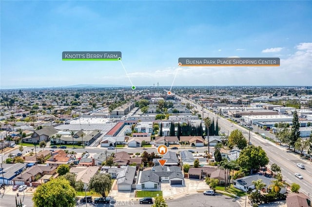 drone / aerial view featuring a residential view