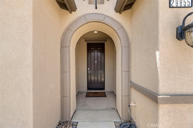 29855 Bay View Way, Menifee, CA 92584 - entrance to property with stucco siding