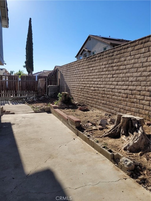 exterior space with fence