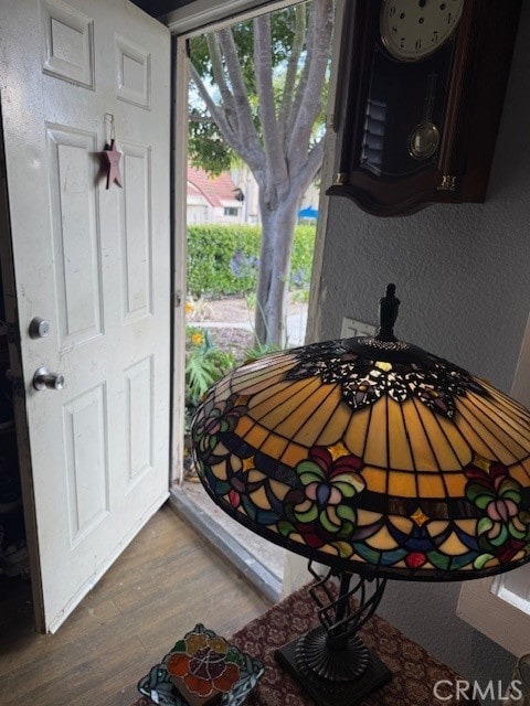 82 Largo St, Laguna Niguel, CA 92677 - entrance foyer featuring dark wood-type flooring and a textured wall