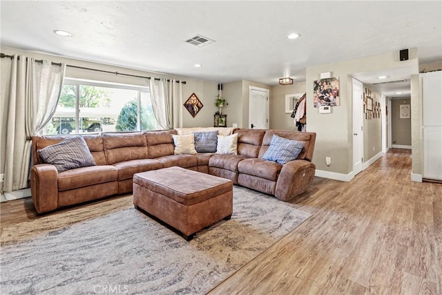 7440 Shale Rock Rd, Paso Robles, CA 93446 - living area with light wood-type flooring, recessed lighting, and baseboards