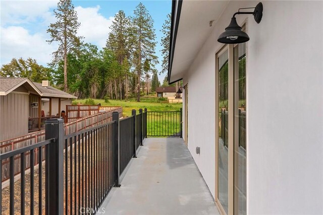 view of balcony