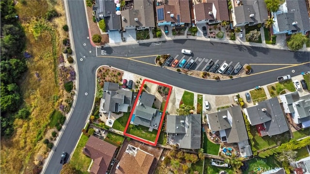 105 Joyce Way, Pismo Beach, CA 93449 - aerial perspective of suburban area featuring property parcel outlined