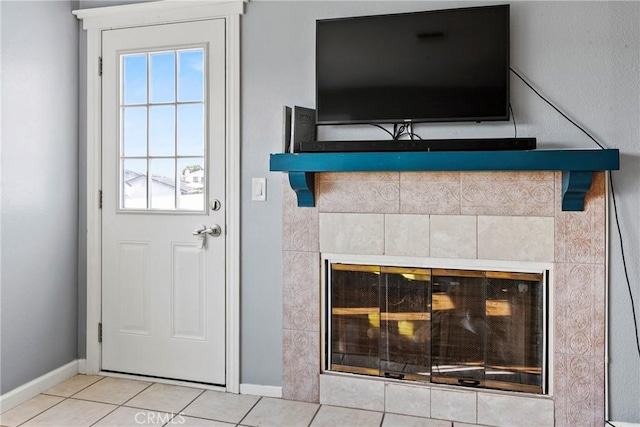 105 Joyce Way, Pismo Beach, CA 93449 - entryway with a tiled fireplace, healthy amount of natural light, and tile patterned floors