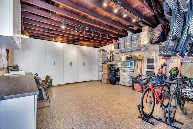 2020 N Victoria Dr, Santa Ana, CA 92706 - basement with track lighting and wood ceiling