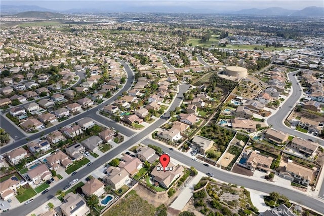 28934 Rangeview Dr, Murrieta, CA 92563 - aerial view of property and surrounding area with a mountain backdrop and nearby suburban area