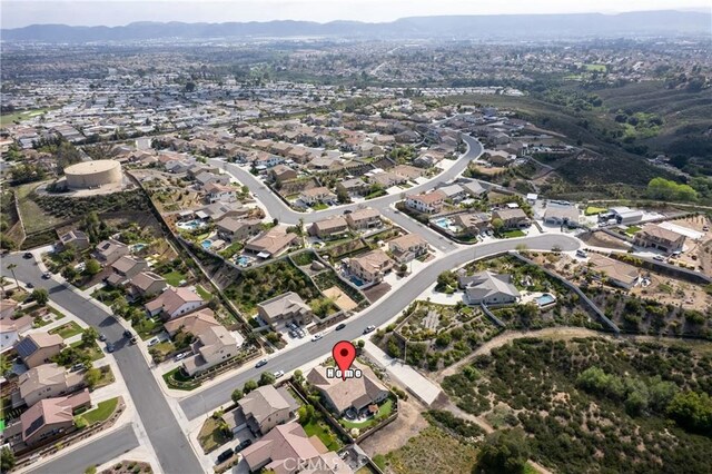 28934 Rangeview Dr, Murrieta, CA 92563 - aerial view of property and surrounding area featuring nearby suburban area and mountains