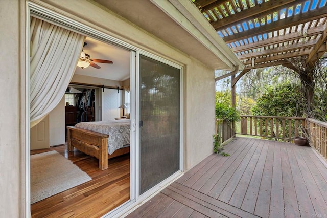 3161921 Via Puerta Del Sol, Bonsall, CA 92003 - wooden terrace with a pergola