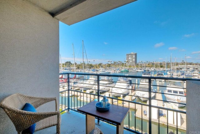 1202 N Pacific St Unit 201B, Oceanside, CA 92054 - balcony featuring a water view