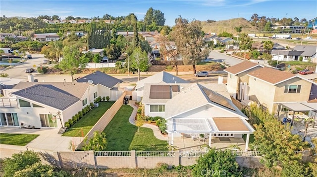 drone / aerial view featuring a residential view