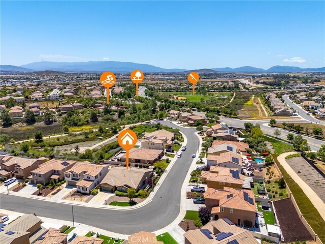 30525 Hawkscrest Rd, Murrieta, CA 92563 - aerial view of residential area with a mountainous background