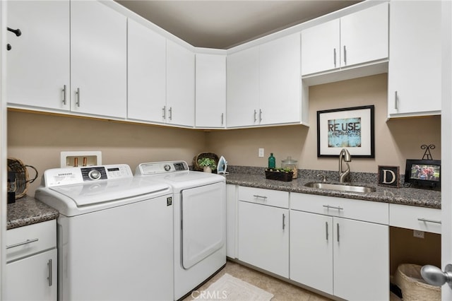 30525 Hawkscrest Rd, Murrieta, CA 92563 - laundry area featuring washer and clothes dryer and cabinet space