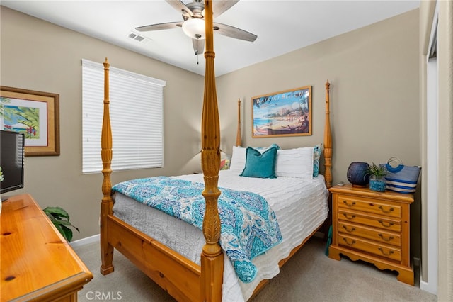 30525 Hawkscrest Rd, Murrieta, CA 92563 - carpeted bedroom featuring ceiling fan and baseboards