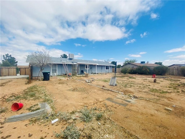exterior space with fence