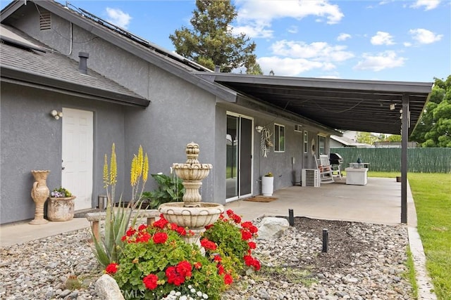 view of patio / terrace with fence