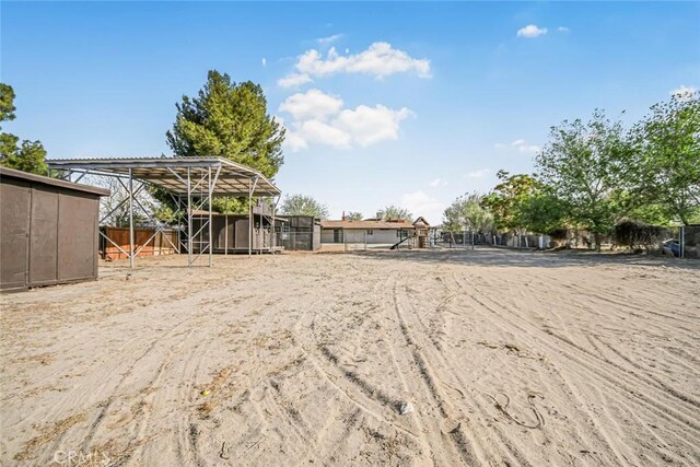 view of yard featuring playground community