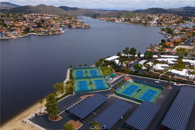 23849 Canyon Lake Dr N, Canyon Lake, CA 92587 - bird's eye view featuring a water and mountain view