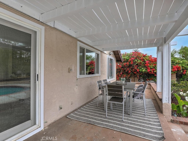 view of patio / terrace with outdoor dining space