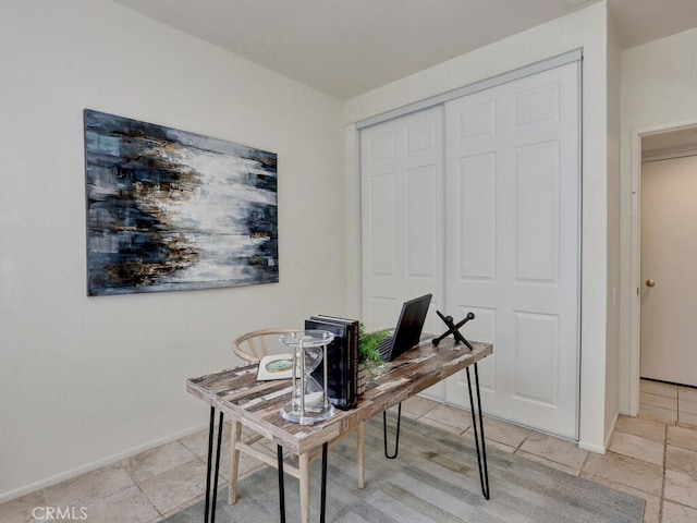 office with baseboards