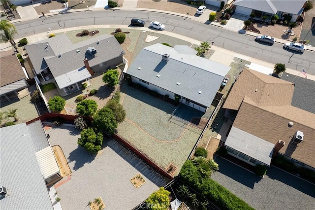 aerial view featuring a residential view