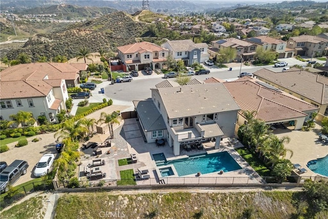 21609 Lucas Ct, Saugus, CA 91390 - bird's eye view featuring a residential view and a mountain view