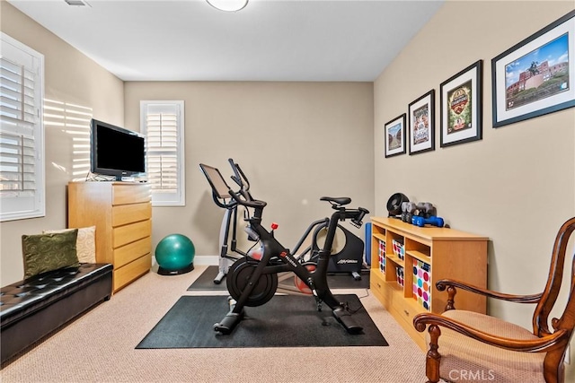 21609 Lucas Ct, Saugus, CA 91390 - exercise room with carpet