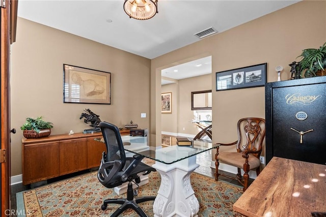 21609 Lucas Ct, Saugus, CA 91390 - office with baseboards and visible vents