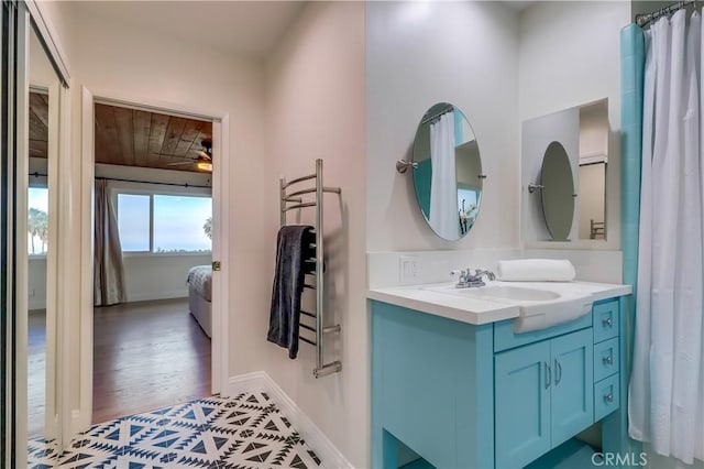 2978 Crownview Dr, Rancho Palos Verdes, CA 90275 - full bathroom featuring vanity and wood finished floors