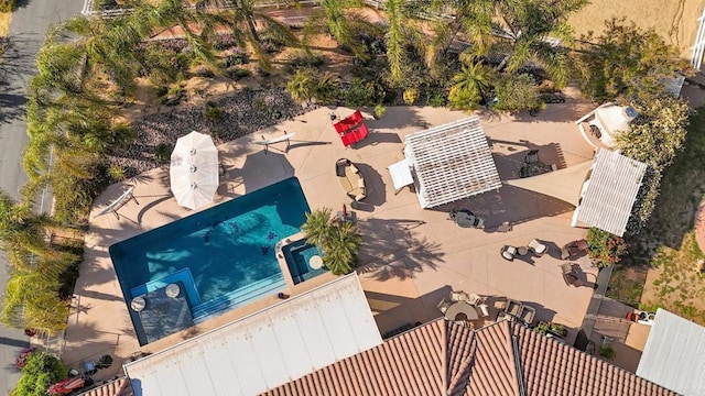 25444 Rancho Barona Rd, Ramona, CA 92065 - aerial view of a pool