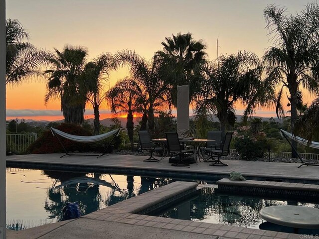 25444 Rancho Barona Rd, Ramona, CA 92065 - swimming pool featuring a patio area