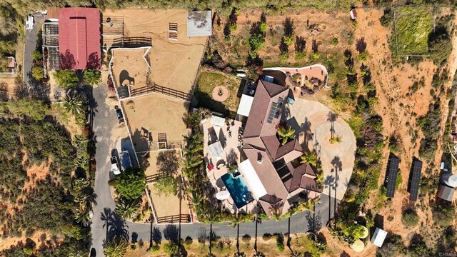 25444 Rancho Barona Rd, Ramona, CA 92065 - bird's eye view of a pool area