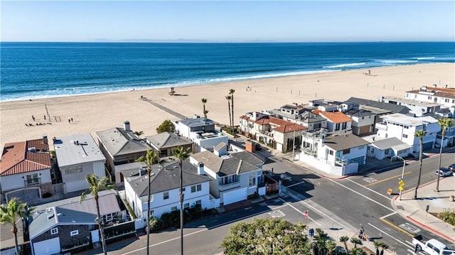 6711 Seashore Dr, Newport Beach, CA 92663 - drone / aerial view featuring a beach view and a water view