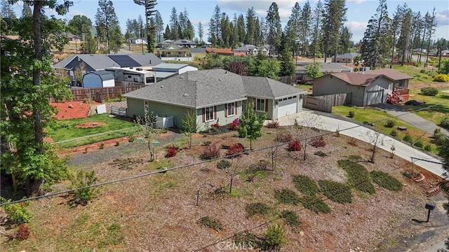 birds eye view of property featuring a residential view