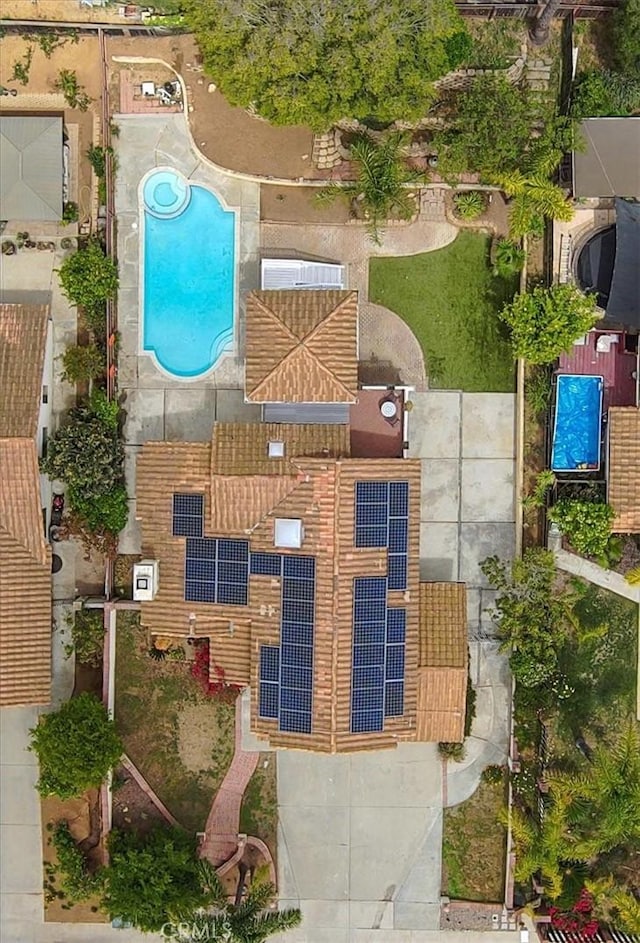 birds eye view of property
