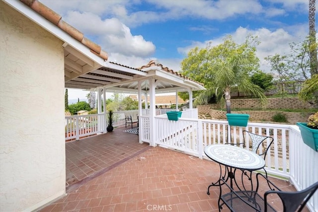 view of patio