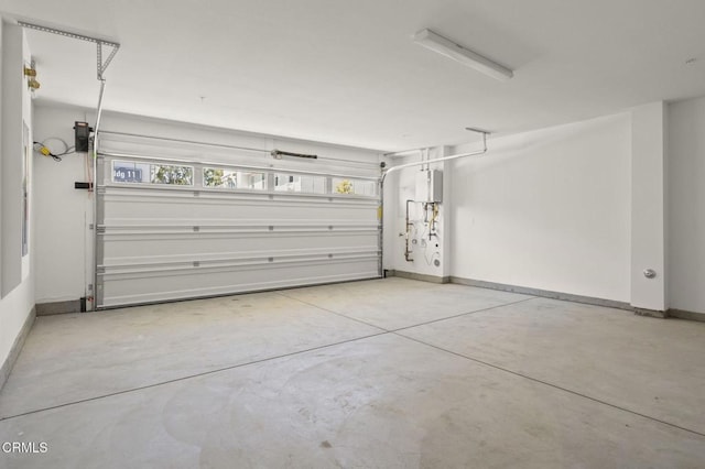 garage featuring baseboards