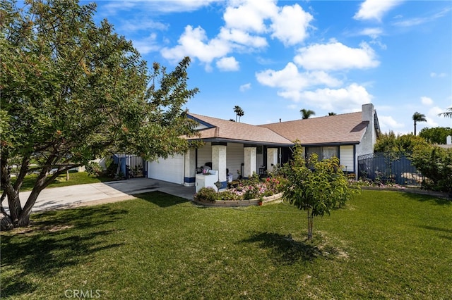 12597 Jalepeno Ave, Chino, CA 91710 - view of front of house featuring concrete driveway, an attached garage, and roof with shingles
