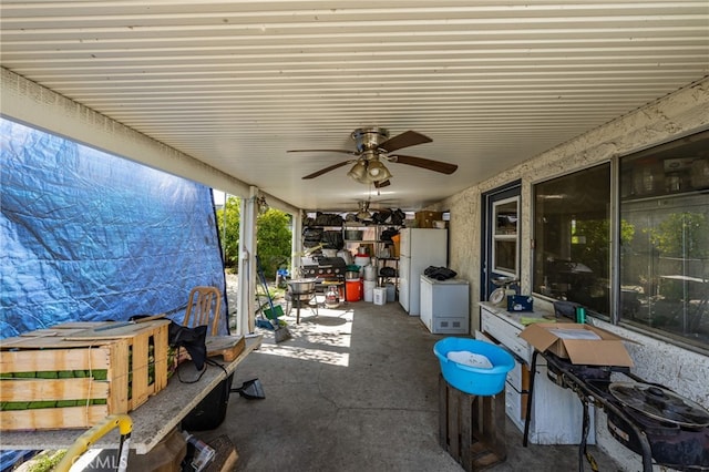 12597 Jalepeno Ave, Chino, CA 91710 - view of patio / terrace featuring a ceiling fan