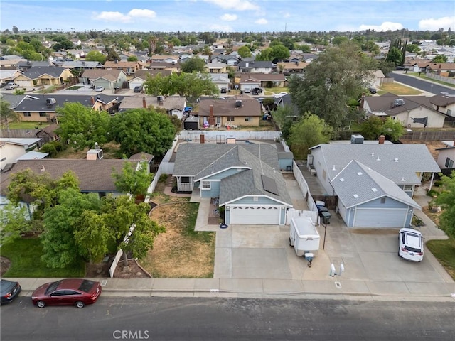 1045 Clover Ln, Hanford, CA 93230 - aerial perspective of suburban area