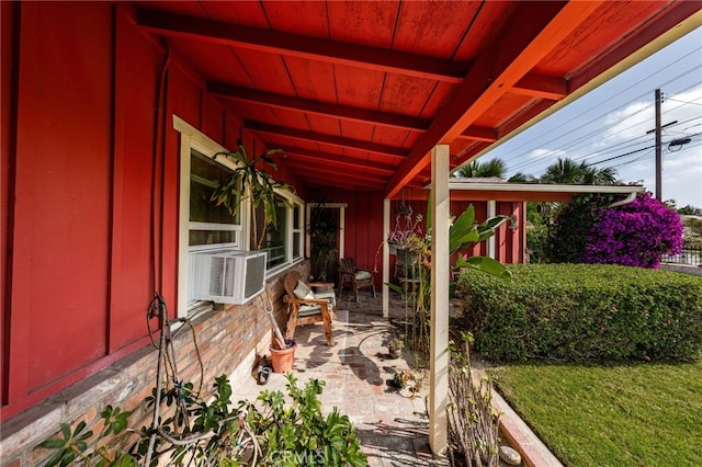 view of patio / terrace with cooling unit