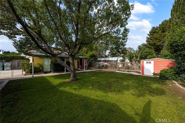 12652 Oaks Ave, Chino, CA 91710 - view of yard featuring a shed and an outdoor structure
