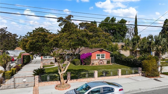 12652 Oaks Ave, Chino, CA 91710 - view of property hidden behind natural elements with stone siding