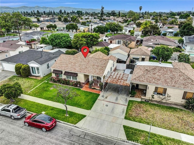7518 Loch Alene Ave, Pico Rivera, CA 90660 - drone / aerial view with a residential view