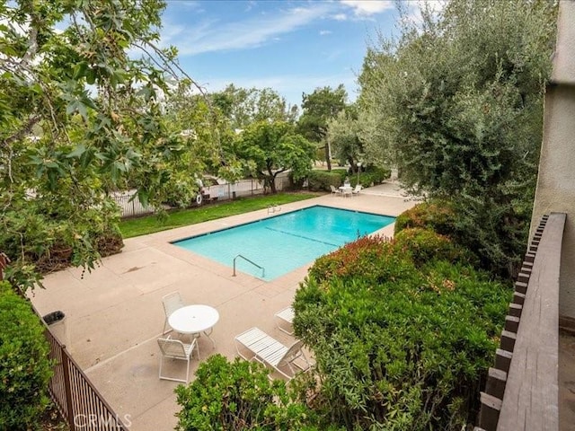 23515 Lyons Ave Unit 286, Valencia, CA 91355 - view of pool featuring a patio
