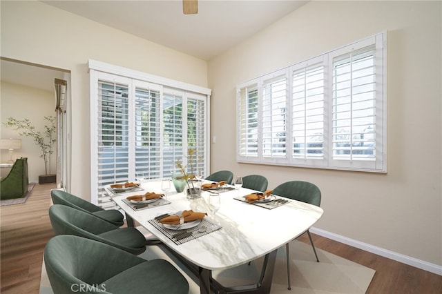 432 W Caldwell Ct, San Dimas, CA 91773 - dining space featuring wood finished floors and baseboards